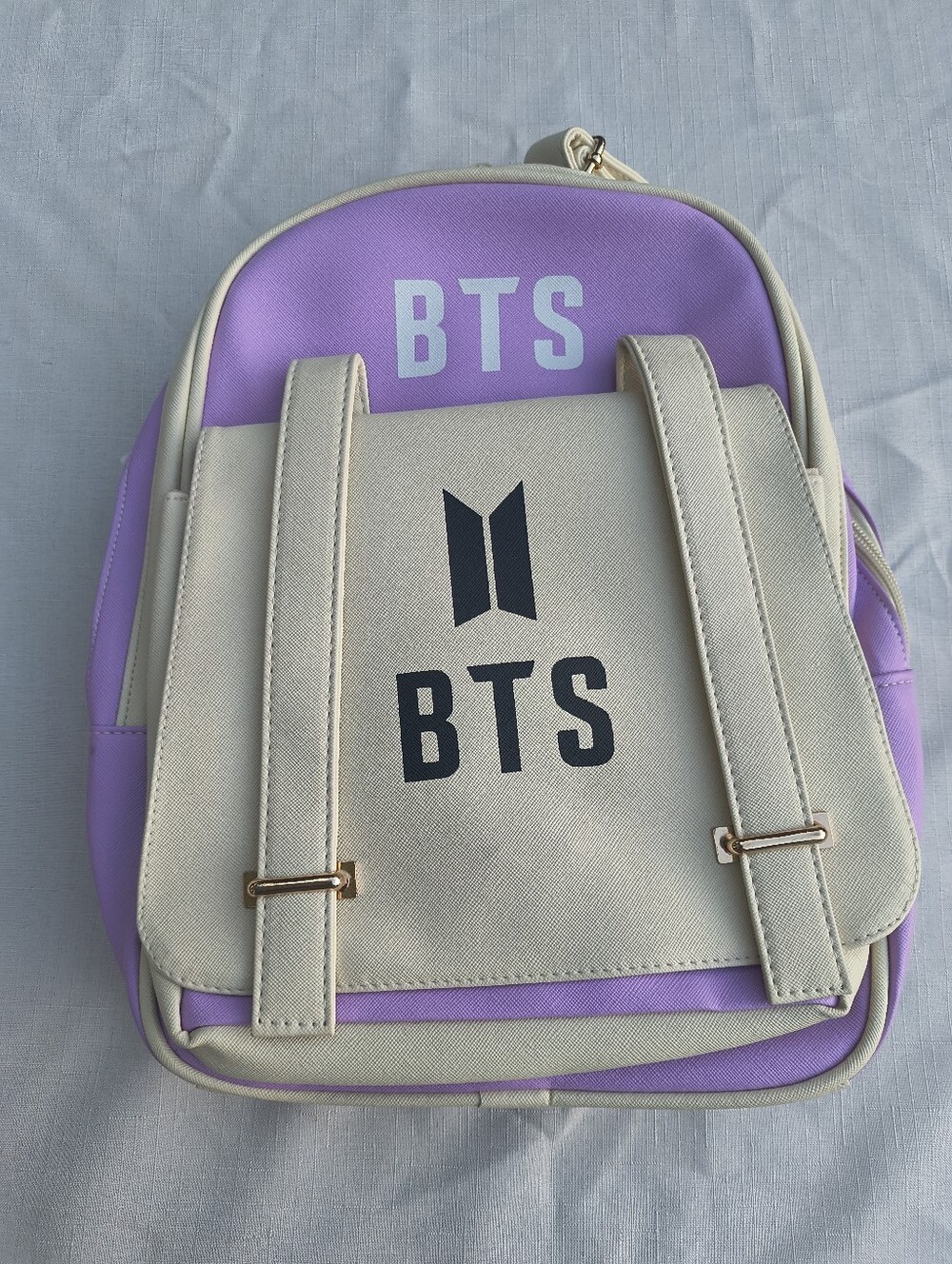 New Lavender & Cream BTS Mini Backpack